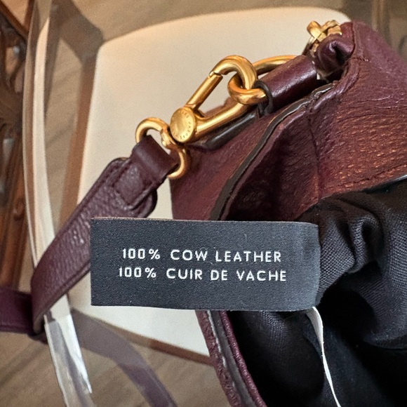 ππMARC BY MARC JACOBS NATASHA FLAP PLUM PEBBLED LEATHER CROSSBODY BAG!ππ - Picture 10 of 10